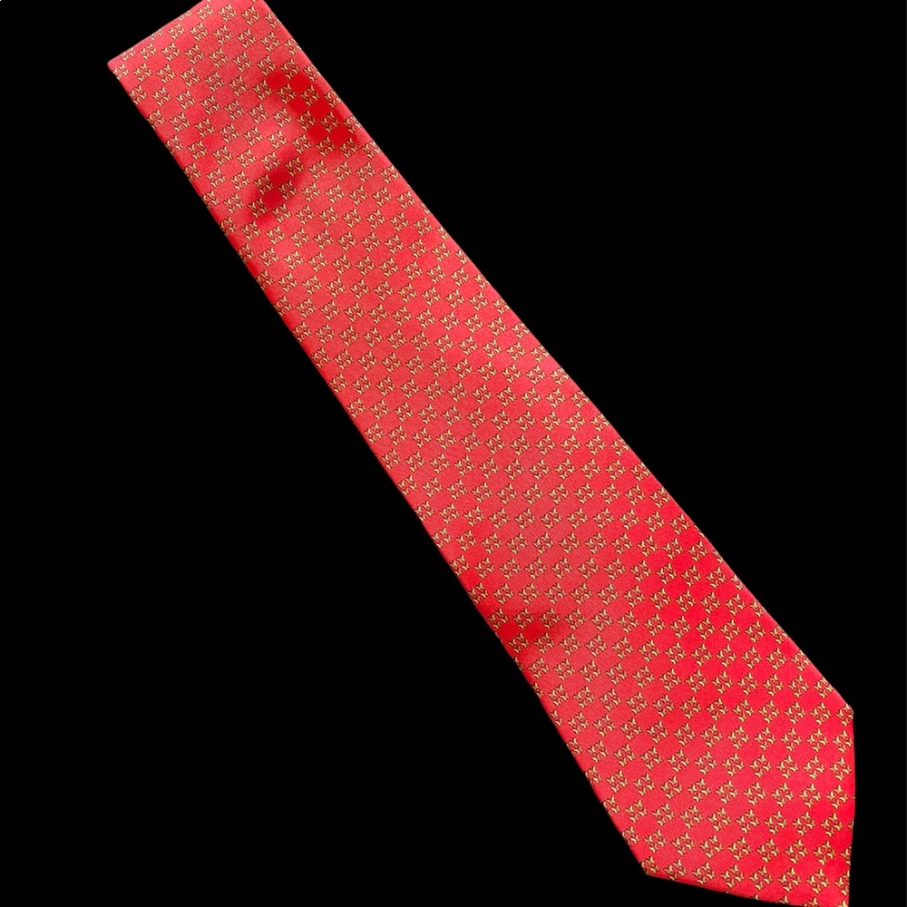 Salvatore Ferragamo Red Silk Tie